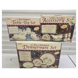 NIB Stoneware Penguin Dinnerware Set, Table