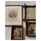 Framed Victorian Styled Wall Art (4)