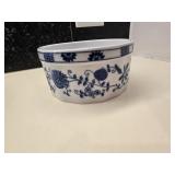 Vintage Porcelain Souffle Dish or Bowl Decorated