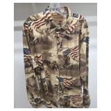 Lrg Magellan LS Button Up