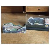 (2) LSU Tigers stadium replica collectible high