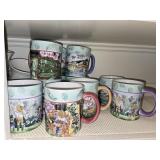 (11) Michael Sparks "In the Garden" Ceramic Mugs