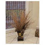 Dried Arrangement in Metal Pot