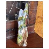 Signed Sculptural piece shaped like a tree trunk