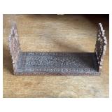 Vtg Hand Carved Wood Elephant Book Ends