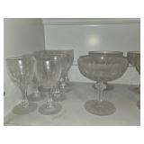 (11) Crystal Dessert Cups & (8) Crystal Oort