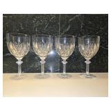 (4) Crystal Goblets