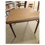 Wooden Folding Table with Cover 30x30x26