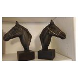 Pair of 9" Bronze Horse Bookends
