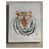 14"x 18"Signed Canvas of a Tigerï¿½s Head