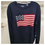XL Chaps American Flag Sweater