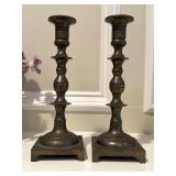 Pr. of Heavy Brass Candlestick Holders