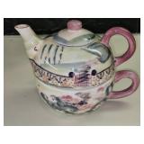 Michael Sparks Zrike Hand-painted Teapot Set