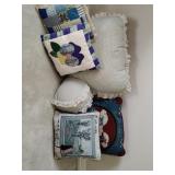 Blue sit up Reading pillow (1) and matching Blue