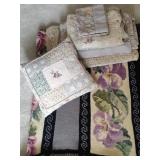 Yellow and Grey Floral BeddingTop sheet (1)