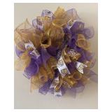 25"x30"LSU Tigers handcrafted mesh wreath
