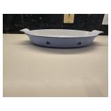 16.25x10.5  Vintage Dru Holland Enamel Cast Iron