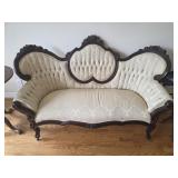 Antique Victorian-style Settee on Wheels