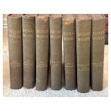 Collection of vintage hardbound books titled "The