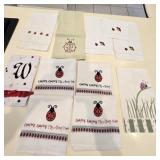 (11) Ladybug Tea Towels