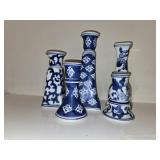 Set of Vintage Silvestri Cobalt Blue and White