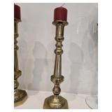 17" Brass Candle Holder