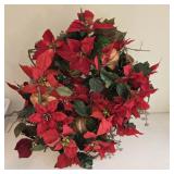 Poinsettia Wreath & Christmas Broom