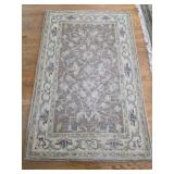 41"x65" Beige and Gray Vintage-style Oriental area