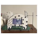 Hand painted wooden picture frame designed to