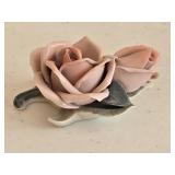 Vintage Porcelain Rose Figurine Manufactured by