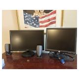 (2) Monitors & Speakers