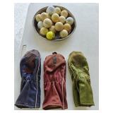 VTG golf balls & iron covers