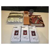 Tea Lites, Box of Tiny Tapered Candles & Jar