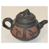 4: Vtg Yixing Zisha Clay Teapot