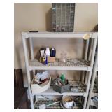 Plastic Shelf w/All Contents