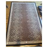 97.5"x63" Safavieh Courtyard Candace Cheetah