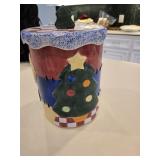 Lotus 1995 Ceramic Christmas Cookie Jar