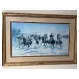 Framed print of the famous 1889 oil painting A