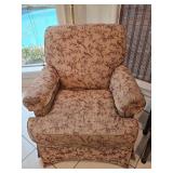 35x40x36 Toile Bird and Branch Design Arm Chair