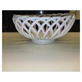 Williams Sonoma Ceramic or Stoneware White Woven