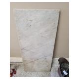 36"x18"x1"  White Marble (Believed to be)