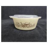 Vtg Pyrex 8"ï¿½3 5/8" Covered Dish