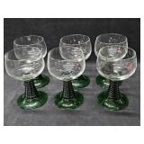 (5) VTG French Luminarc Wine Glasses feature