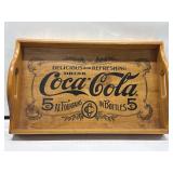 1993 Coca Cola Wood Tray 17 7/8" x 11"