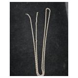 15" Sterling Silver Twist Chain 18.68 Grams