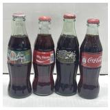 (4) Assorted Coca Cola Collectible Glass Unopened