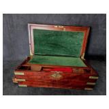 Antique Mahogany Travel Writing Box, also known