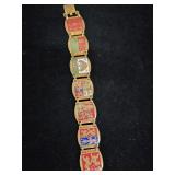 Vintage WWII-era French Souvenir Bracelet made