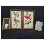 VTG Set of (2) Kay Dee 100% Pure Linen Framed