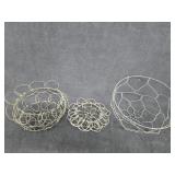 (3) Metal "Baskets"; (2) Are Collapsible